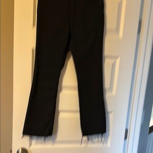Express Black Ankle Cropped Jeans Sleek Fit